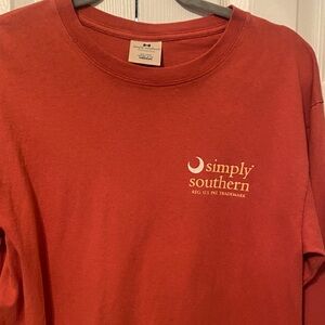 Simply Southern Red Long Sleeve Shirt
